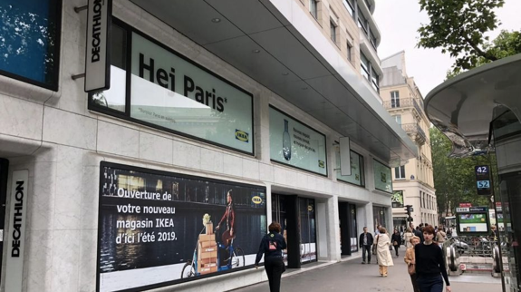 devanture du magasin Ikea à La Madeleine à Paris 